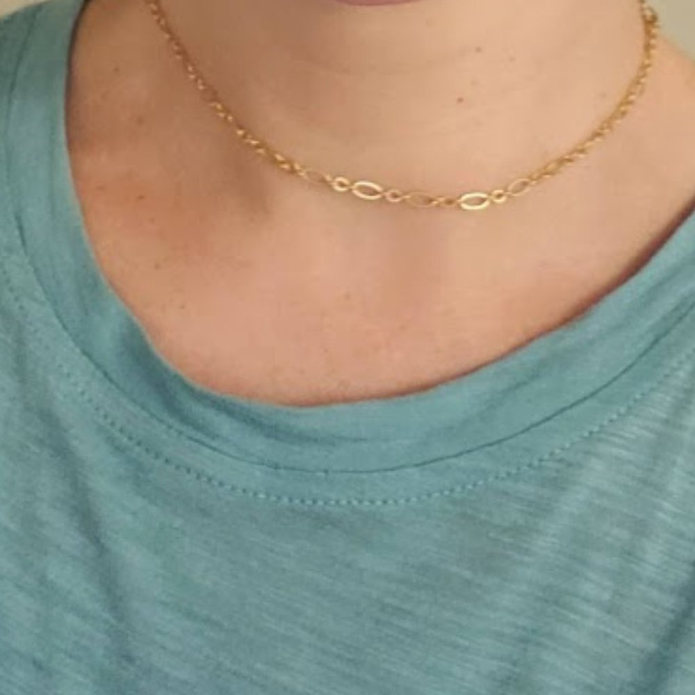 Handmade "Satin" Gold Plated Choker